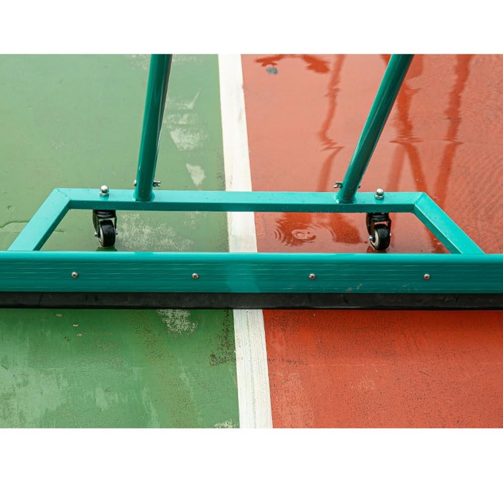 DONGXIAO Escobilla de Goma for Piso de Estadio, removedor de Agua Profesional, escobilla de Goma de aleación de Aluminio con Ruedas, empujador de Agua for cancha de Baloncesto(Orange)
