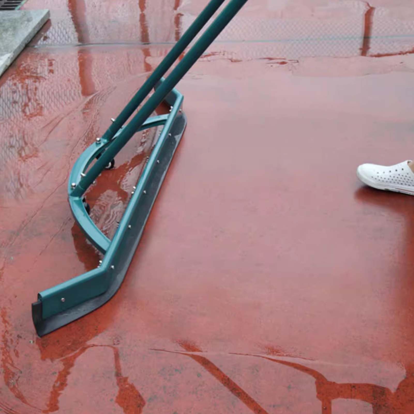 Secador y escoba para cancha de tenis, empujador de agua deportivo con tiras de goma de repuesto para canchas de baloncesto interiores y herramienta de eliminación de agua eficiente en pista y campo