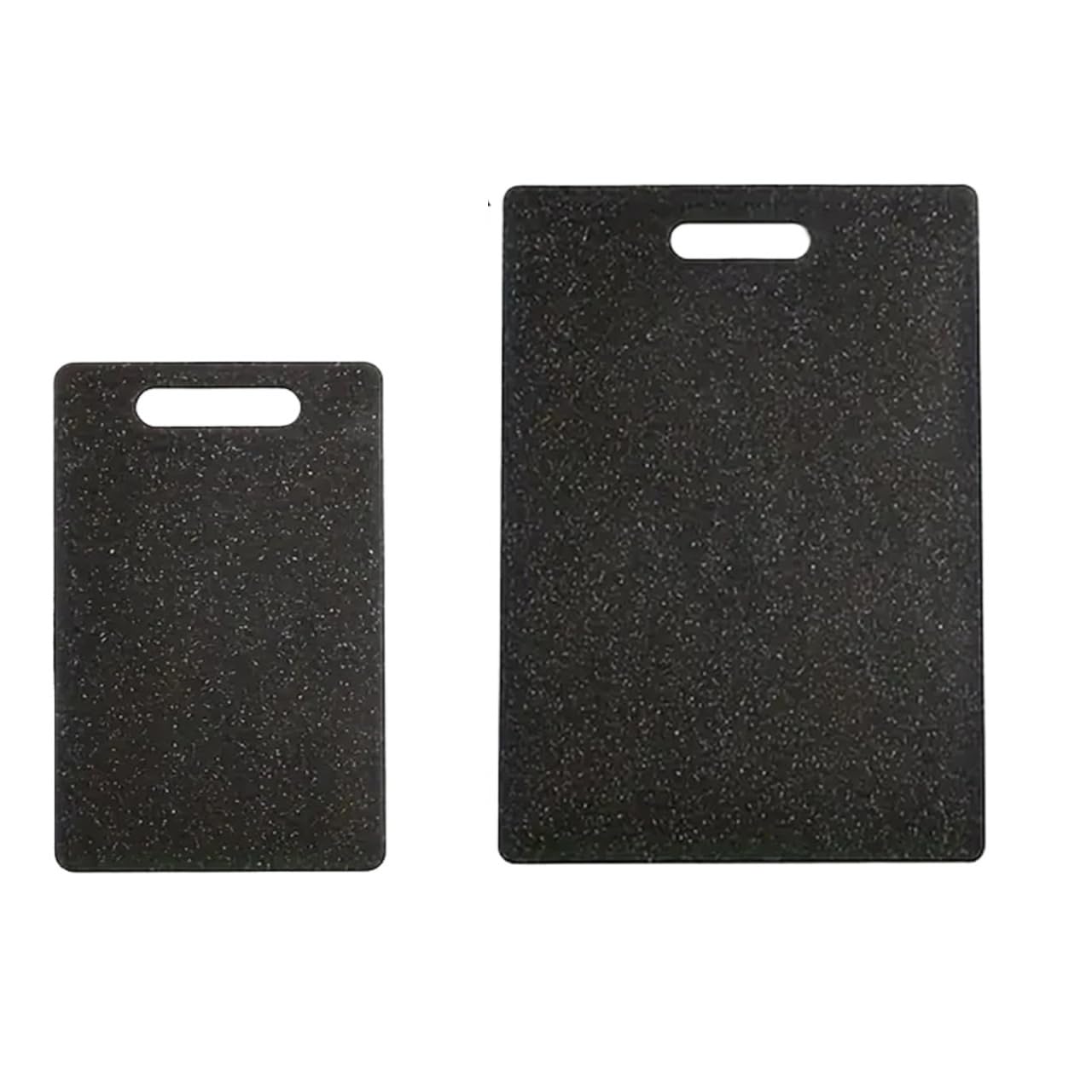 Tabla de cortar de plástico con apariencia de mármol negro