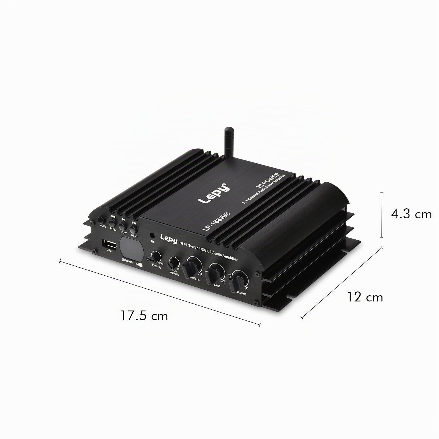 DollaTek LEPY LP-168 Plus Bluetooth 2.1 IR Channel 2X 45W 1x 68W Hi-Fi Stereo Digitale Bass Audio USB MP3 MP4 Amplificatore per Auto Dvd LED Light