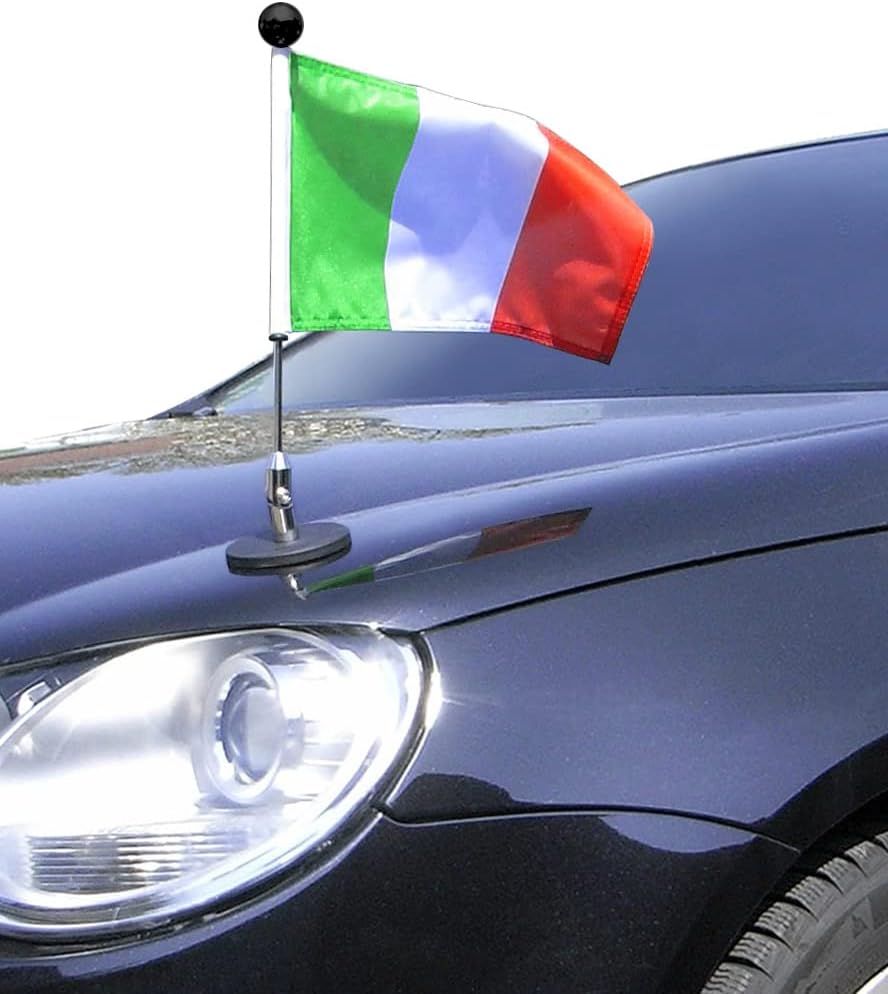 Magnetic Bonnet Car Flag Diplomat-1 Italy