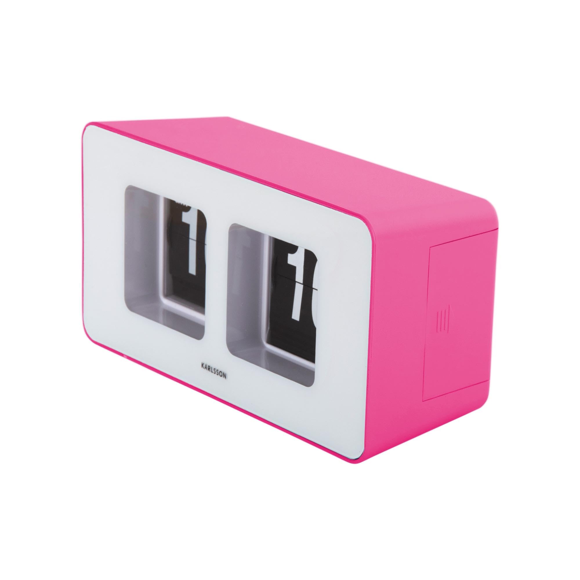 Karlsson Wall/Table Clock Funky Flip Bright Rosa