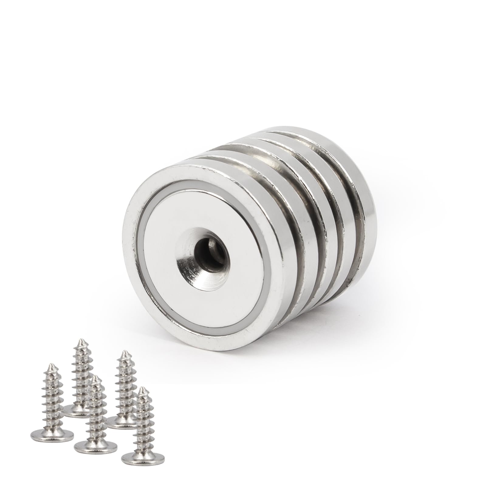 Strong Neodymium Magnets with Holes and Screws, 60lbs - 10 Pack — Amazon image 8