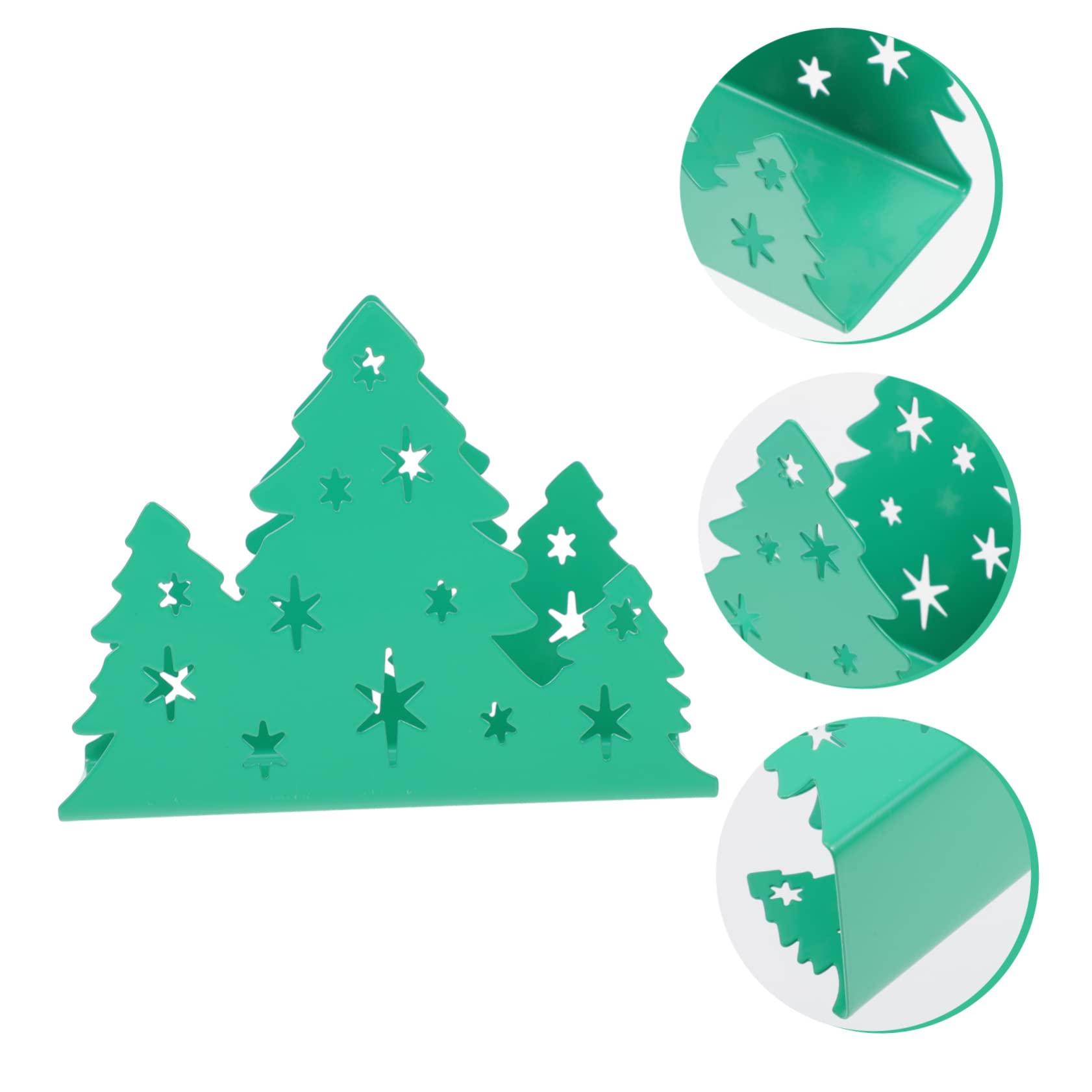 Cabilock 3 Piezas Servilletero De Acero Inoxidable Hogar Montado En Toalla Poseedor Ganchos De Cocina Para Paños De Cocina Utensilio Dispensador De Servilletas De Navidad Accesorios Green