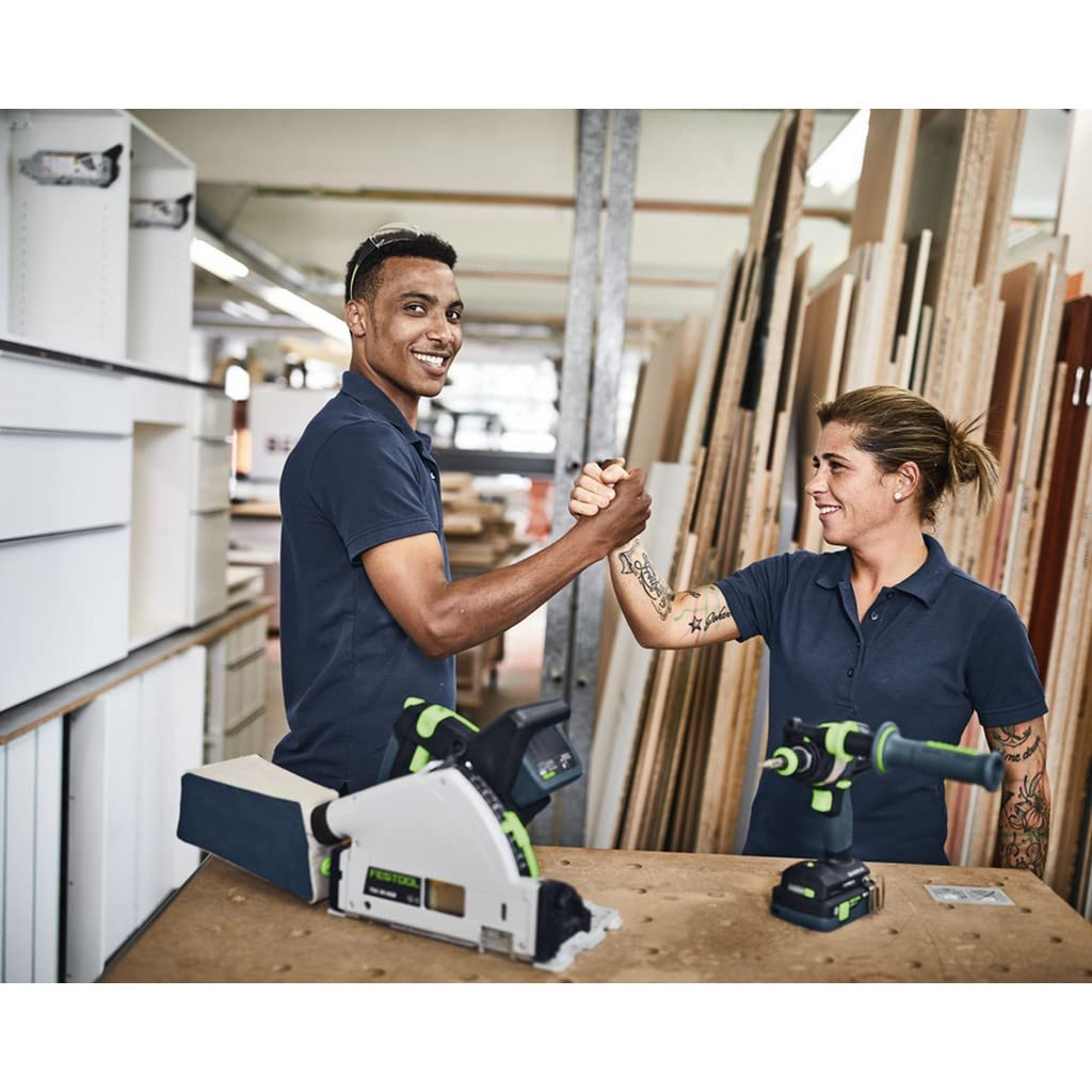 Festool Scie plongeante sans fil festool tsc 55 5,2 kebi-plus/xl-fs - 2 batteries 18v, chargeur + lame ø160mm + rail fs1400/2-577006