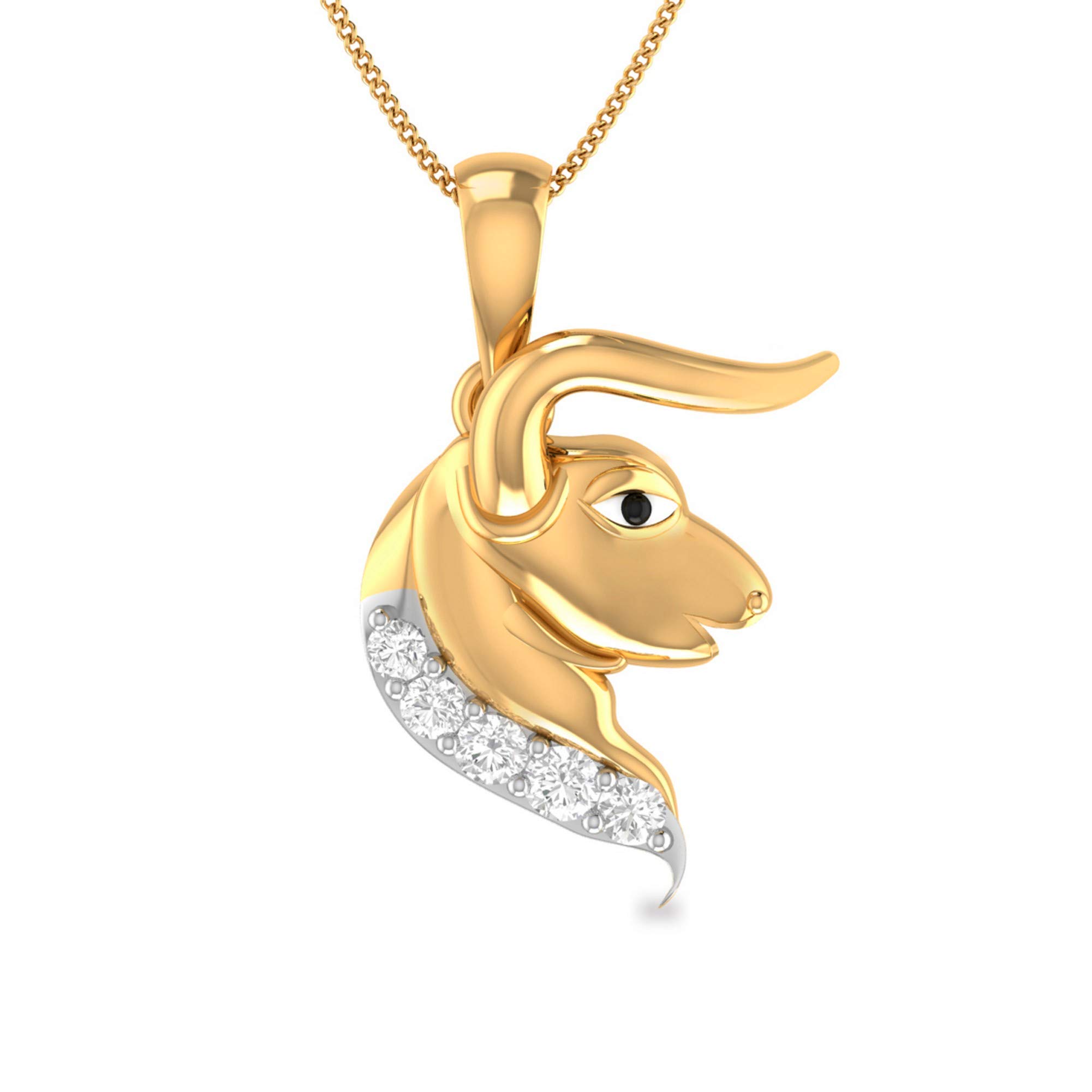 pc jeweller Yellow Gold and Diamond Pendant for Women-picture-33