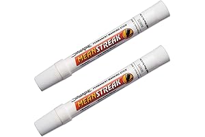 Mean Streak Solid White Marking Stick, Broad Tip (Pack of 2)