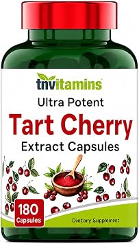 Tart Cherry Capsules 400 mg of 301 Extract Per Serving - 180 Count | Ultra-Potent Tart Cherry Extract Capsules | Joint, Sleep, Recovery Support* | High in Antioxidants | Non-GMO | Made in the USA!