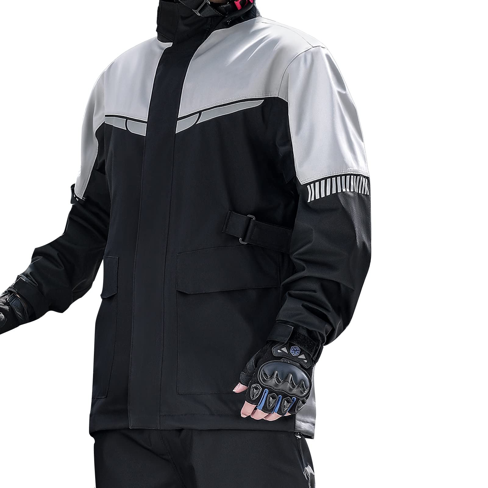 KFGISD, Lightweight Rain Gear for Men Women Breathable Rainwear Outdoors Cycling Rain Suits,Raincoats(B,3XL)