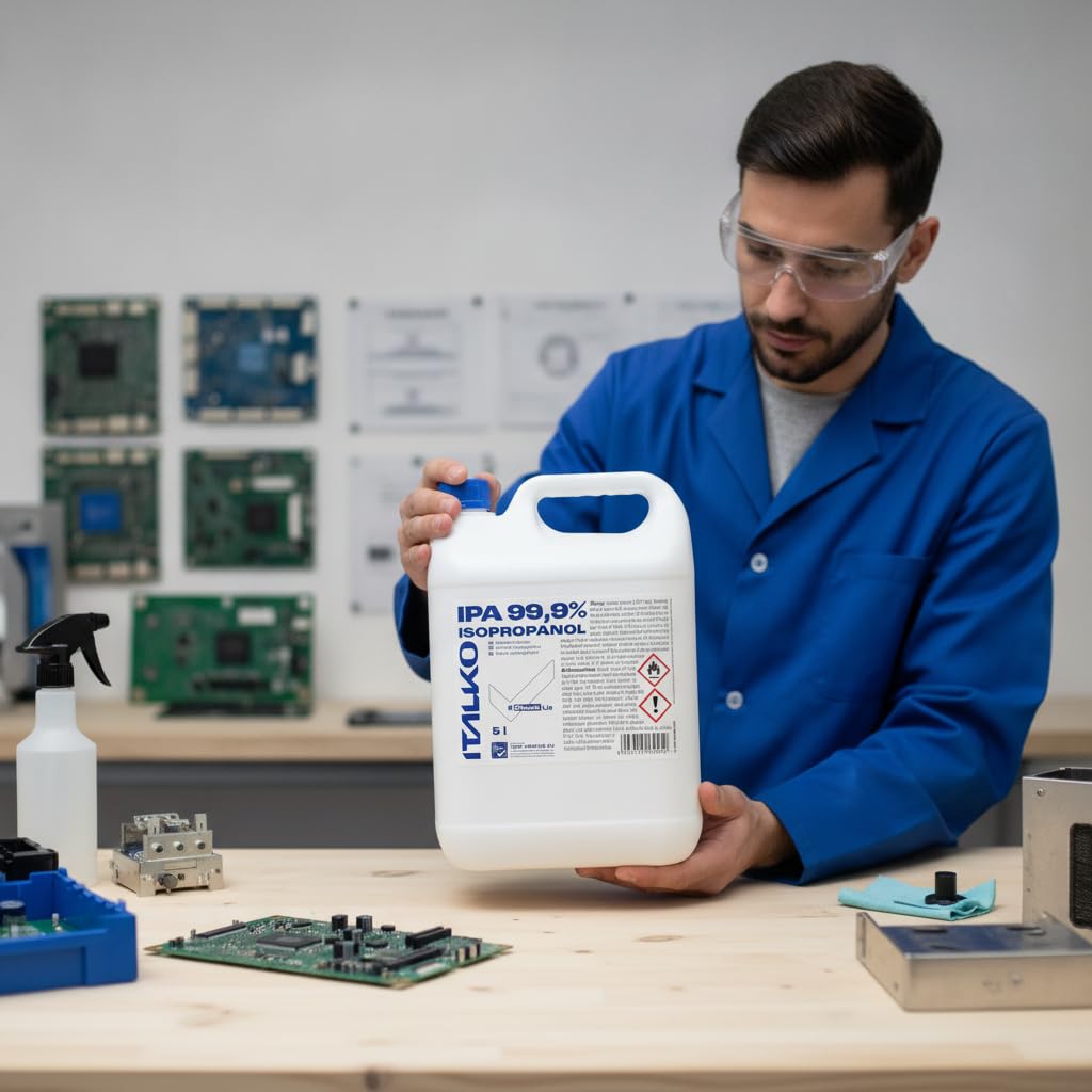 Isopropanol 99,9% IPA 5 L – Isopropylalkohol 2-Propanol als Reinigungsalkohol und Entfetter für Werkstatt, Elektronik, Glas und Metall
