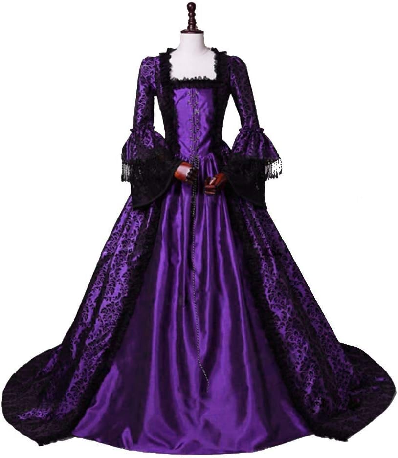 CountryWomen 18th Century Women's Rococo Ball Gown Victorian Masquerade Theme Costumes - Image 3