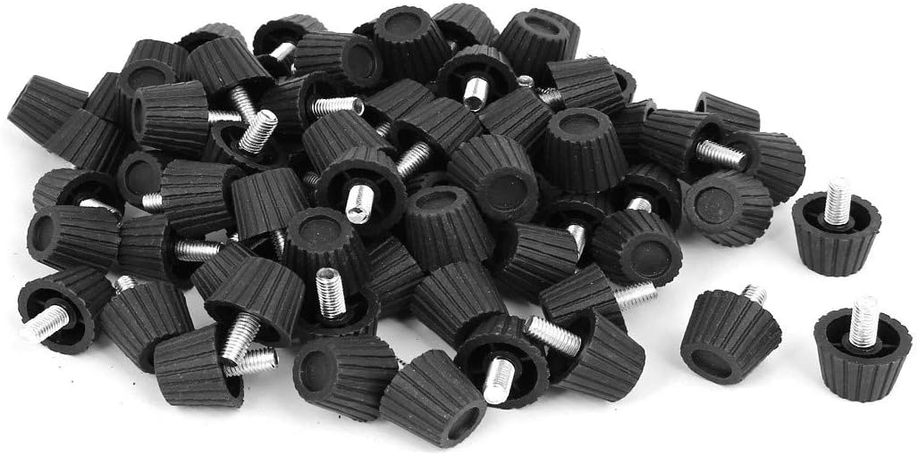 New Lon0167 Household Office Featured Adjustable Furniture Glide reliable efficacy Leveling Foot Black 8mmx15mm 80pcs(id:89e d0 77c)