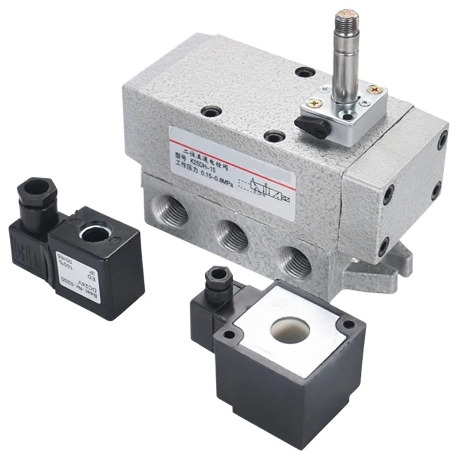 K25DH-25 Zawór elektromagnetyczny K25DH-20 Two-Position Five-Port Solenoid Reversing Valve Suwak K25D-20 (K25D2H-10)