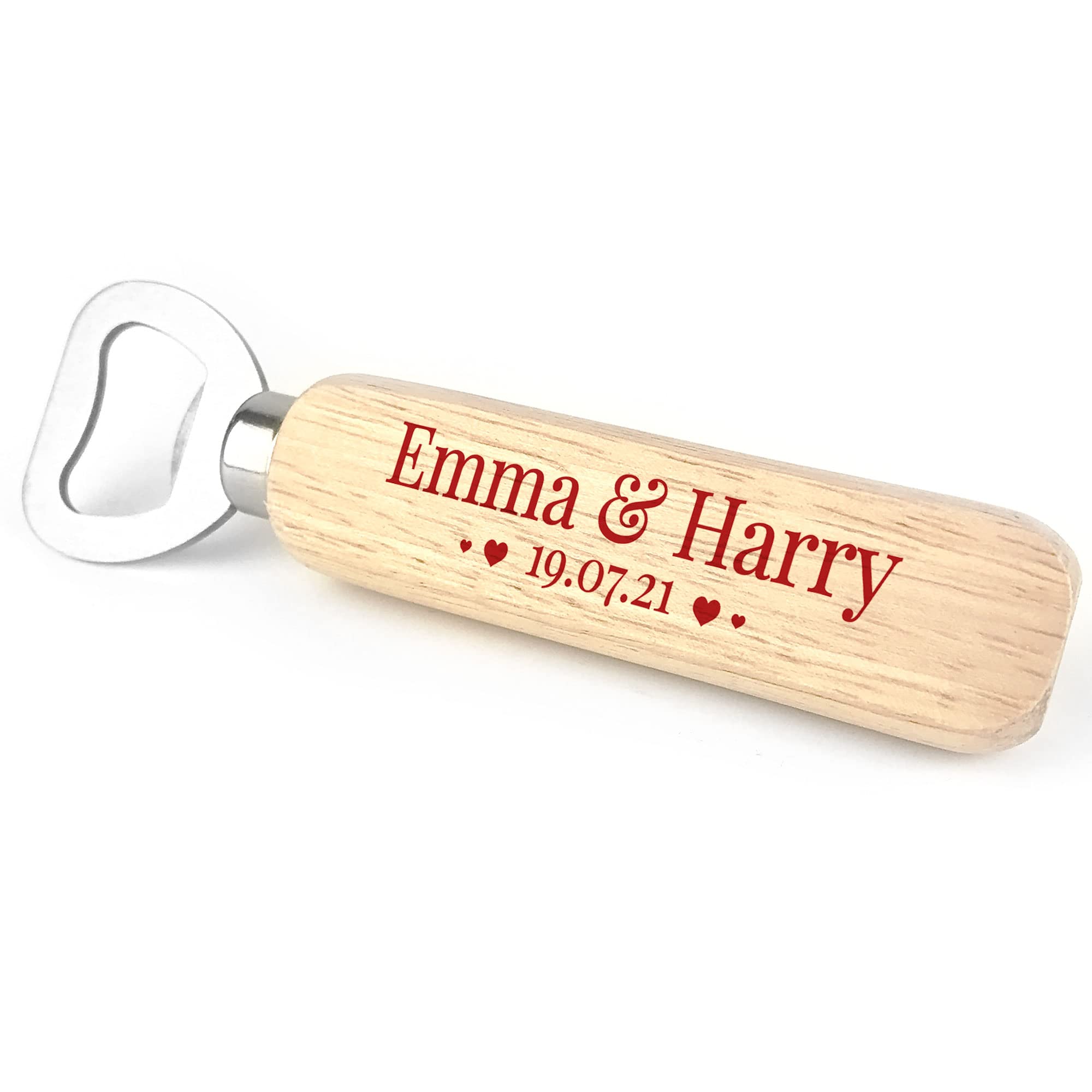 Red Ocean Personalised Bottle Opener Gift for Valentines Day Gift for Boyfriend Husband Novelty Gifts for Him