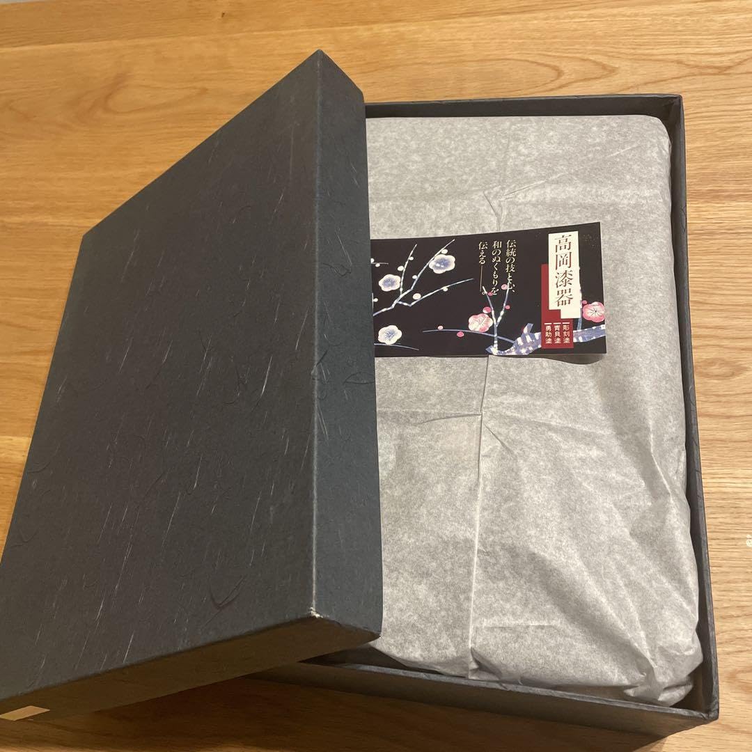 高岡漆器　文庫尺一　山茶花貝入蒔絵　書類入れ　文箱 Amazon.co.jp: 高岡漆器 文庫尺一 山茶花貝入蒔絵 書類入れ 小物