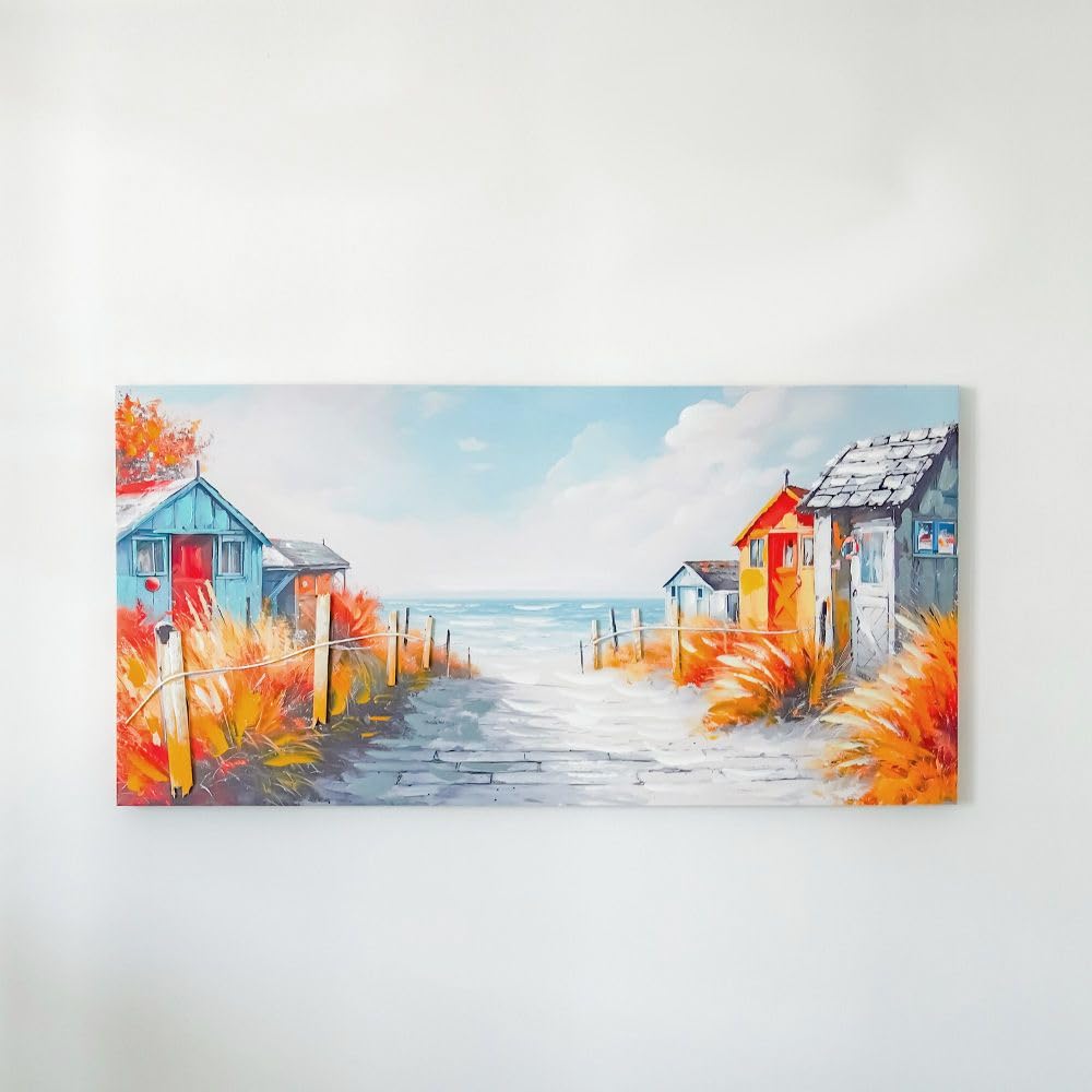 Danube Home Rabat Murano Venice Promenade Canvas Wall Art Elegant And Scenic Design Perfect For Home Office Living Room Decor Captures The Charm Of Venice 60X120X3Cm