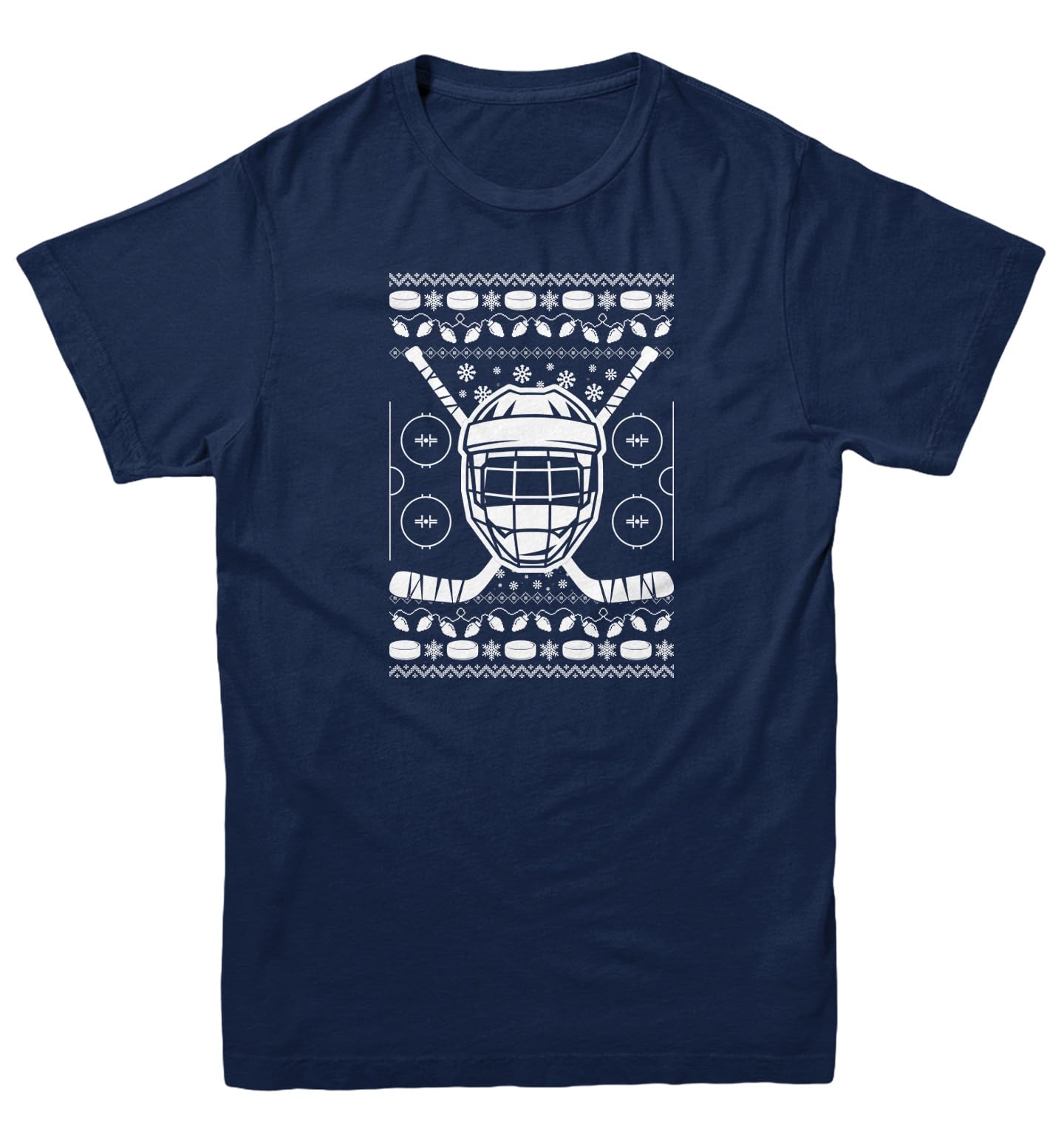 Haase Unlimited Hockey Helmet with Sticks - Ugly Xmas Youth T-Shirt