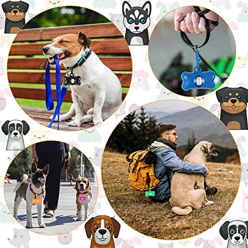 Arroyner 40 Pack Bone Shaped Poop Bag Dispenser Pet Waste Disposal Bag Dispenser (Random Color) - Thumbnail 6