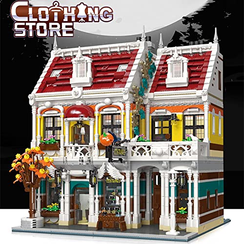 Misini Jie Star 89131 Clothing Store House Building Kit, 3065Pcs/Moc Street View Building Block Set, Big Modular Bricks House Model Set, Awesome Building Toys Gift For Adults And Kid, New 2023 #TOP1
