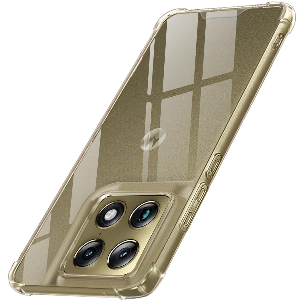 TheGiftKart Crystal Clear Back Cover Case for Motorola Moto Signature 5G | 360 Degree Protection | Shock Proof Design | Transparent Back Case Cover for Moto Signature 5G (PC & TPU, Transparent Bumper)-image-21