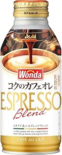 アサヒ飲料 WONDA(ワンダ) 浓郁咖啡牛奶 370克瓶罐×24瓶装