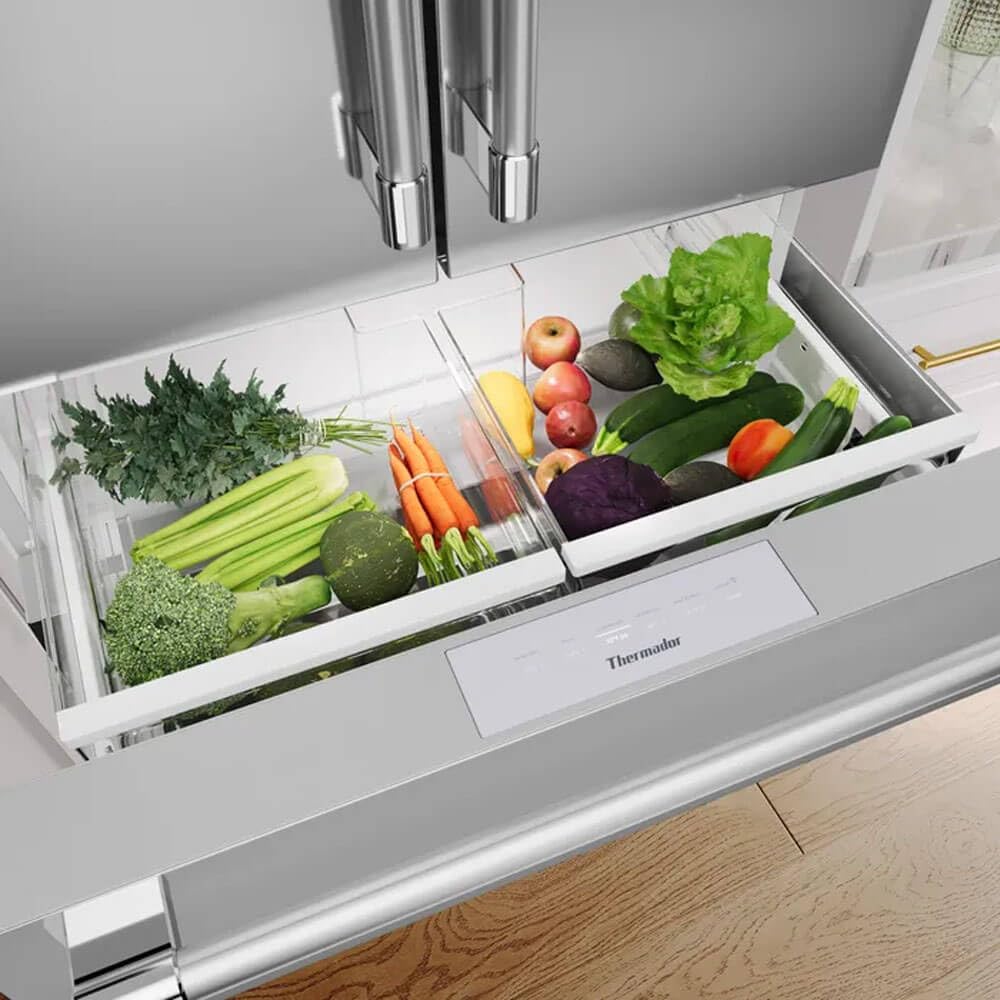 Thermador T36FL821NS 20.4 Cu. Ft. Stainless Counter-Depth French Door Smart Refrigerator on Fridge.com