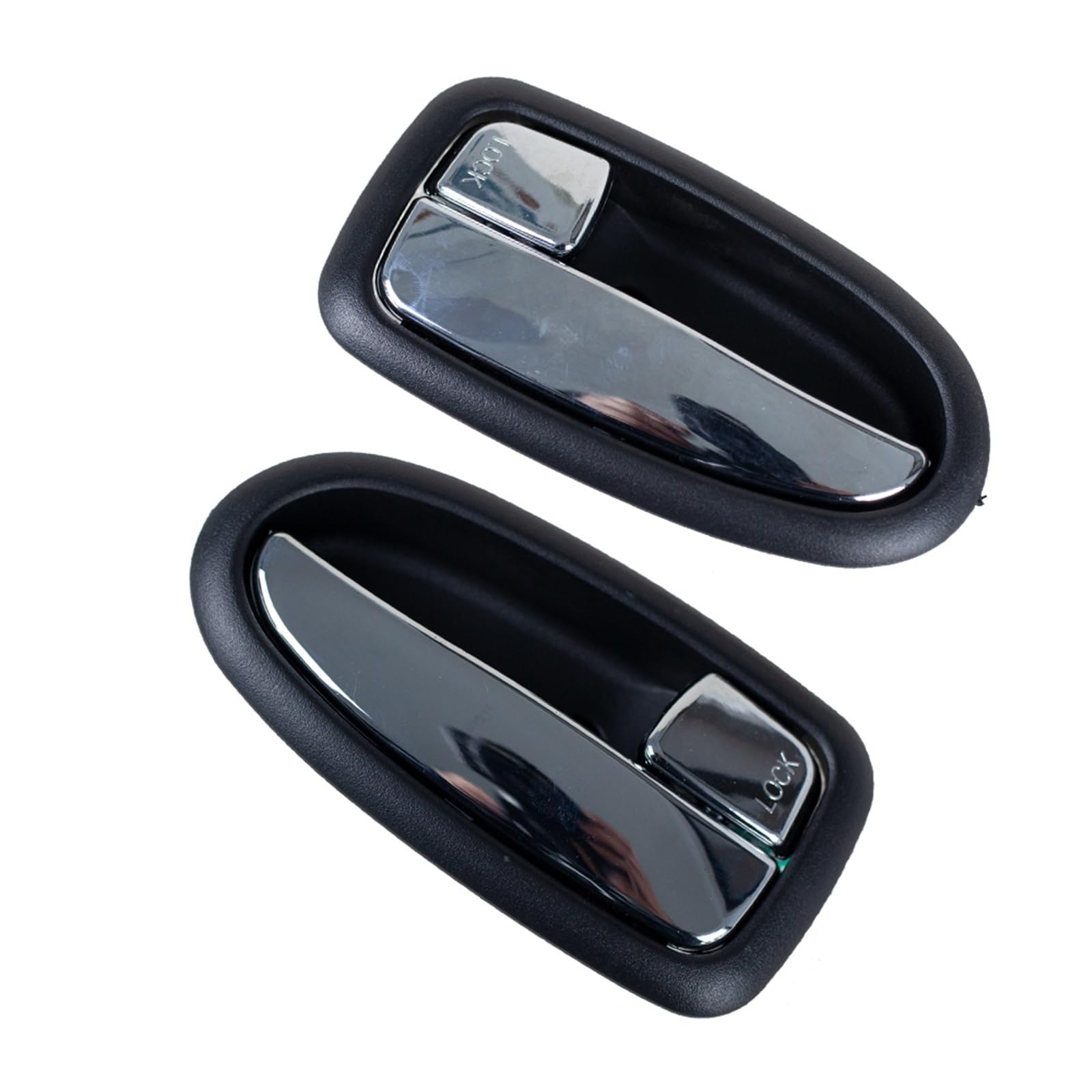 Rynvrncoe 1 Pair Chr Car Door Handle For Hyundai For Matrix For Lavita 2001-2010 82610-17000 82620-17000 Car Inner Door Handle Left Right(1 Pair Chr)