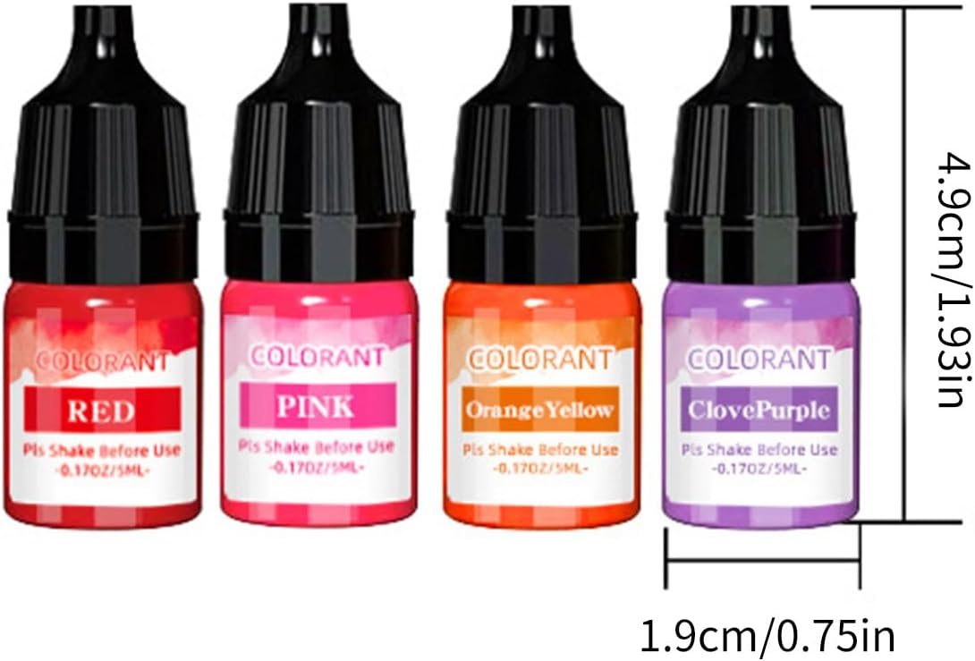 Liquid Candle Dye for Soap Making High Concentrated Color Dye Colorant 20 Colors Color Essences Concentrated Pigment