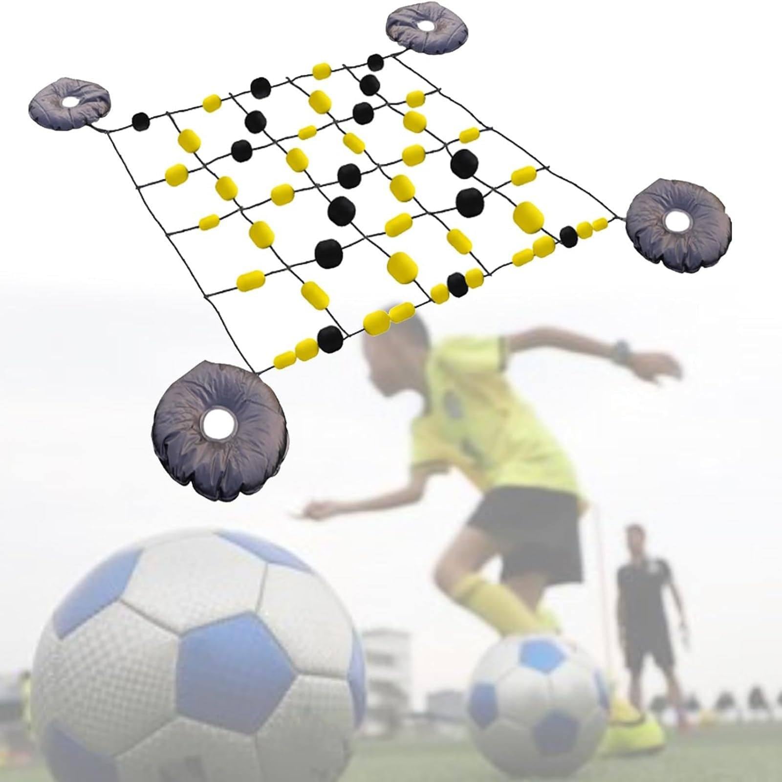 Reflexes Agility Training Kit,Goalkeeper Training Equipment, 6.5*5.2/9.2ft Pro Floor Matrix Deflector, Multiple Different Refraction Angles,Reflex and Agility Training 2*1.6m(6.5*5.2ft)