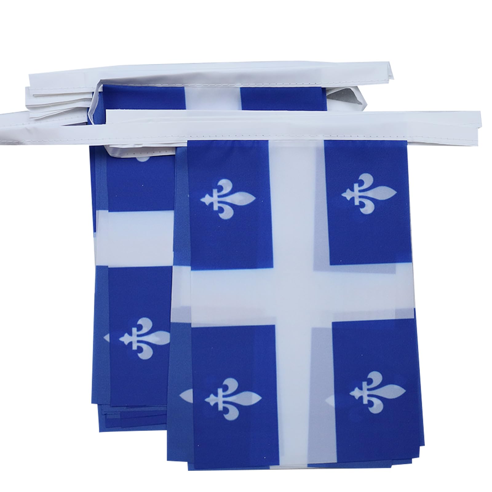 AZ FLAG Quebec Bunting 20 ft 20 flags Light Polyester