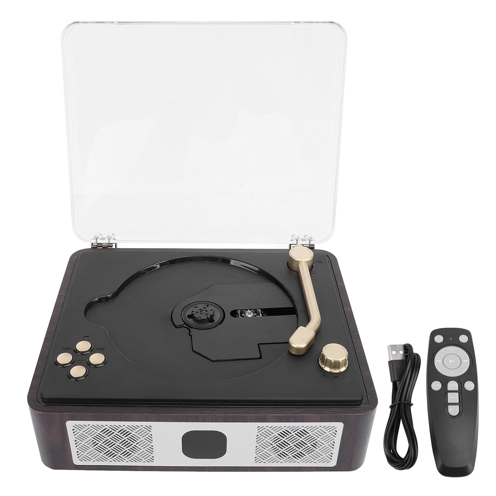 Fabater Altoparlante HIFI per Lettore CD Vintage con Telecomando Ioni di Litio a 3600 MAh Ricaricabili per Appassionati di Musica Nostalgica
