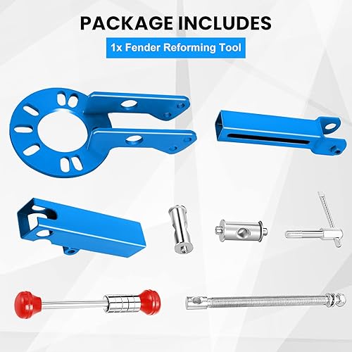 Miniatura 6 de Herramienta extensible de reforma de rodillo de guardabarros, herramienta de rodadura de guardabarros de acero resistente, rodillo de arco de rueda,