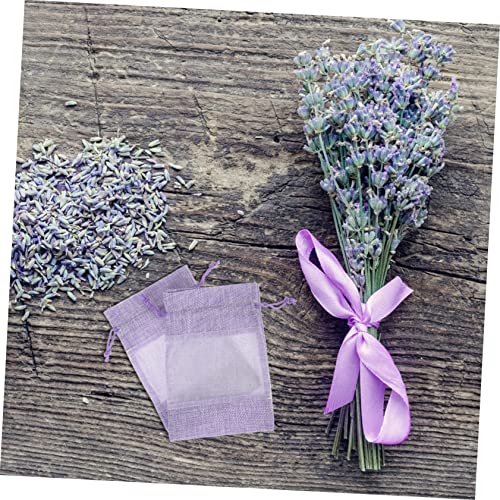 10 bolsas sachet de lavanda de organza vacías miniatura 2