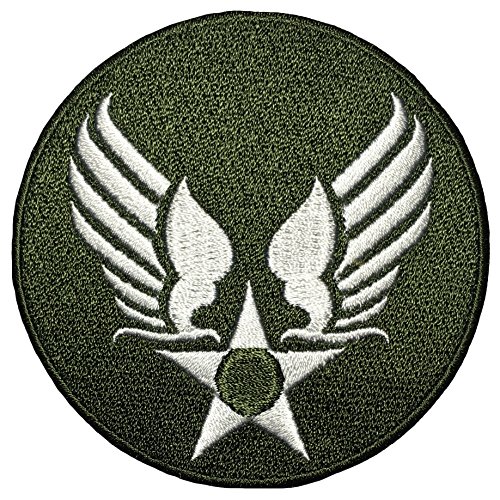 US Air Force Army Military Jacket Vest Star Wing Sew Iron on Logo Emblem Embroidered Badge Sign Costume Patch - OD Olive Drab (US-AIR-Force-Wing-OD)