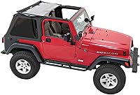 Vista 2 de Acabado del pavimento por Bestop 5684035 Black Diamond Frameless Sprint Top para Jeep Wrangler