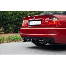 P-Performance Rear Bumper diffuser addon with ribs/fins For BMW M3 E46
