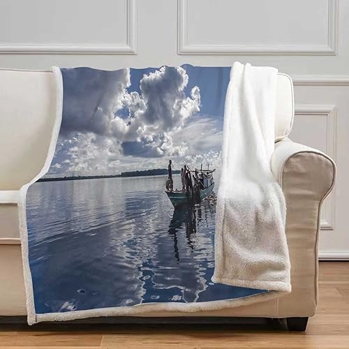 Miniatura 8 de Manta nórdica con diseño geométrico de lunares grises y lindos Cobijas Calientes para Invierno para exteriores, suave y acogedora para sofá,