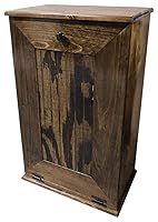 Vista 12 de Sawdust City Soporte de basura de madera inclinable (azul del mar viejo)