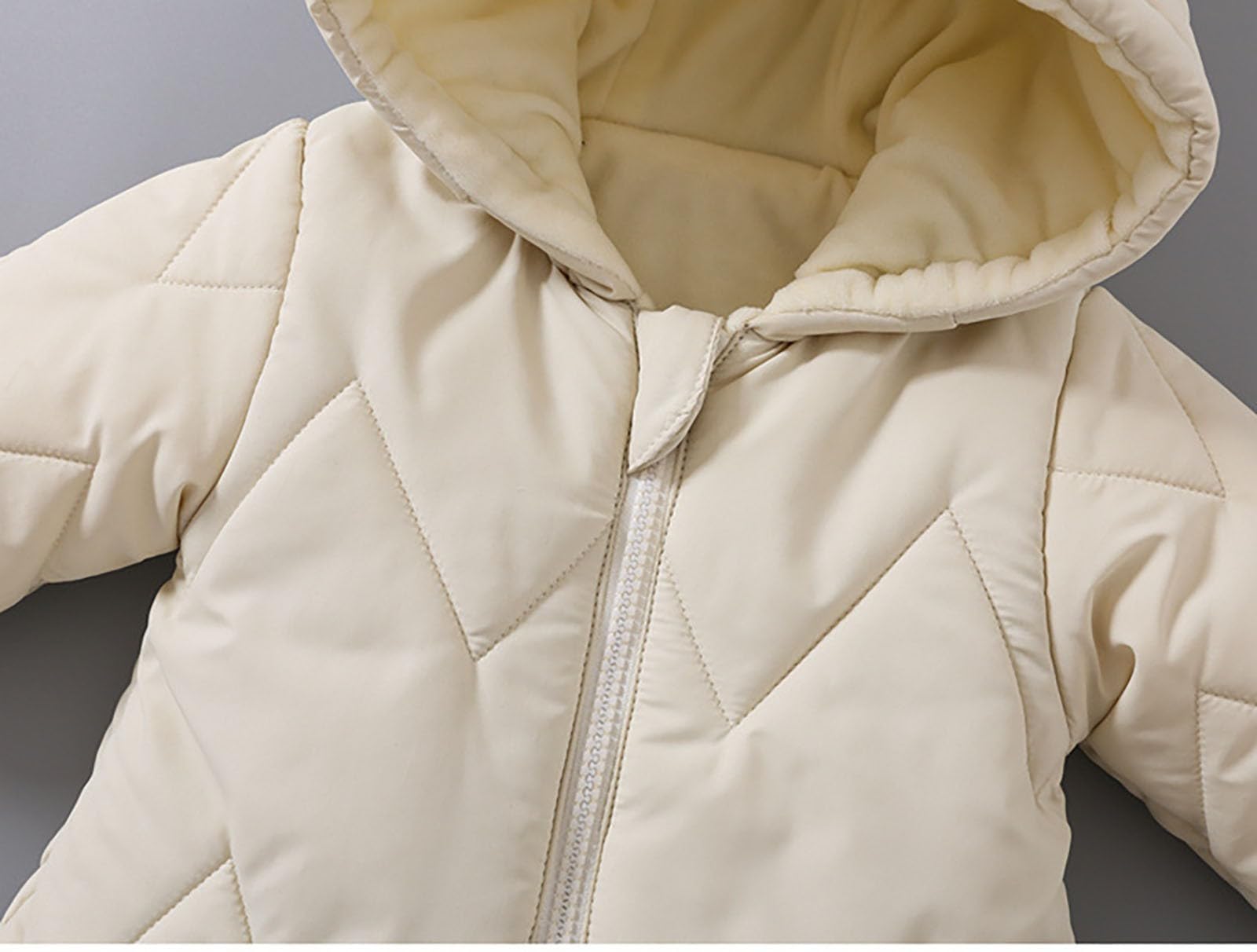 Traje de Nieve para bebé recién Nacido, Abrigo de Invierno, Mono con Capucha, niños y niñas, Polar Grueso, Patucos y Manoplas, Ideal para el frío Extremo.