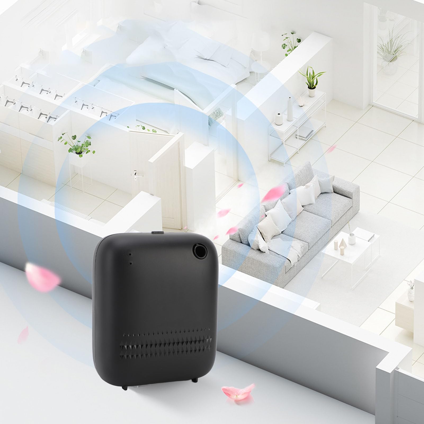 TOPINCN Urządzenie Zapachowe Bluetooth, Dyfuzor Olejków Eterycznych do Aromaterapii Urządzenie do Aromaterapii o Dużej Pojemności Dużego Pokoju w Domu, Biura