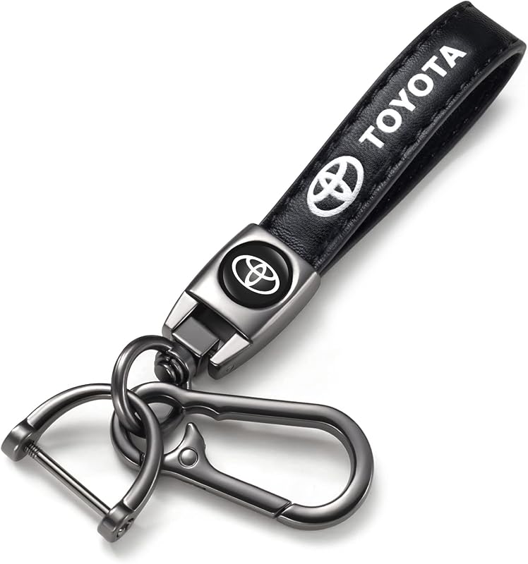 NonoB Leather Car Keychain, Metal Car Key Ring for 1