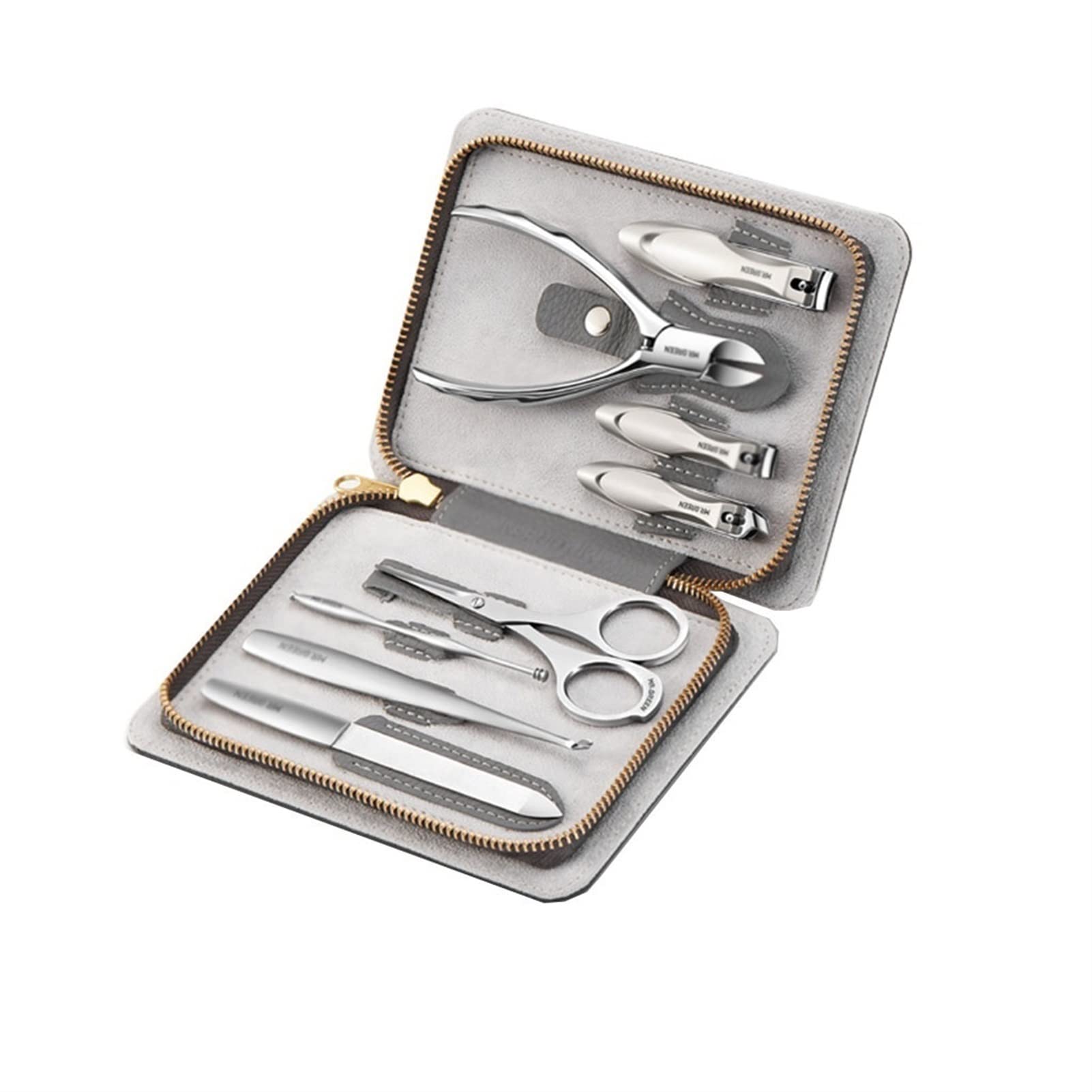 Set Tagliaunghie Unghie Set di cinghia da 8 pezzi Set di pedicure professionale Manicure Pedicure Set Acciaio inossidabile Strumento di bellezza Beauty Set con PU. Copertina in pelle Unisex. Kit Pedic