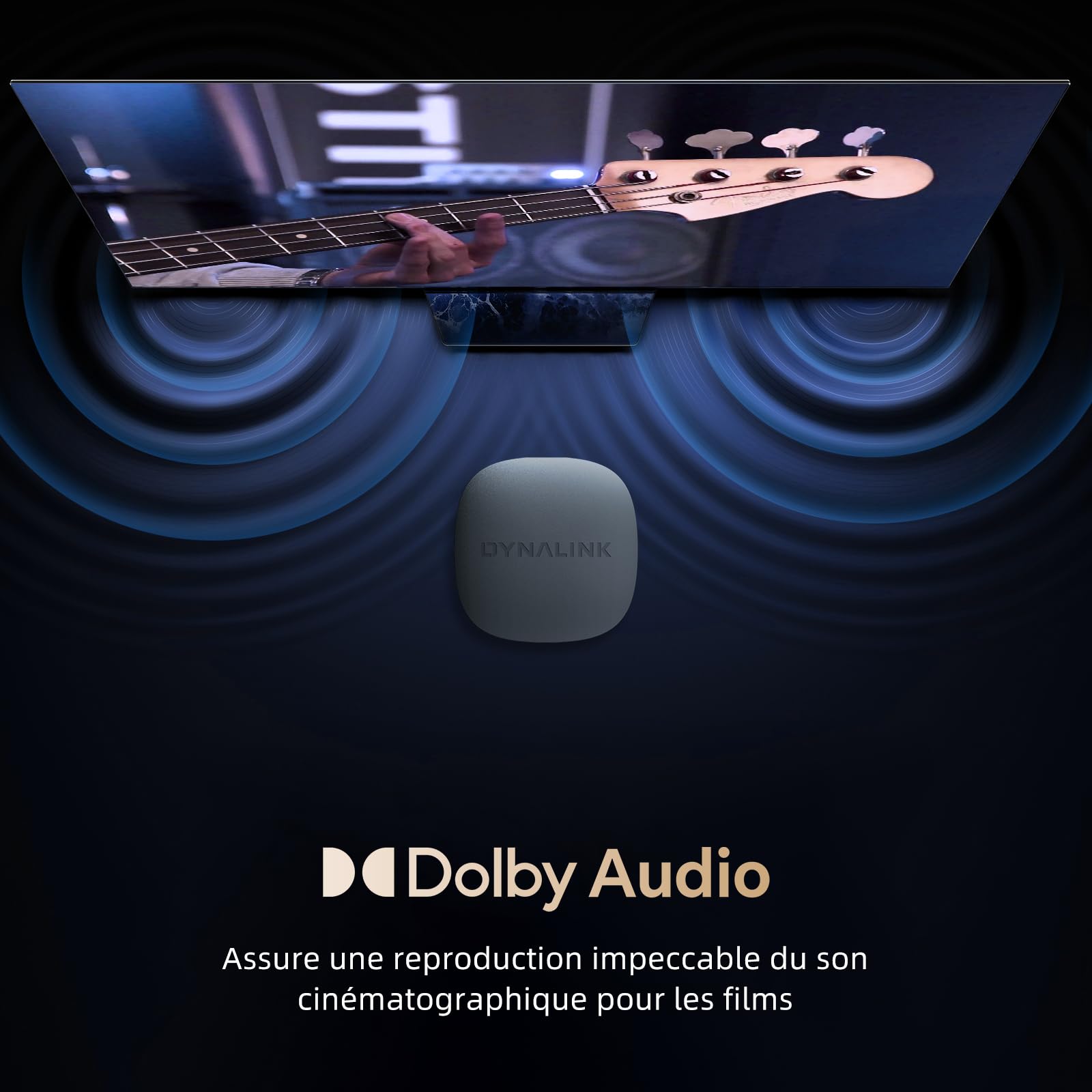 Google TV Box - 4K Smart TV Box HDR10+ UHD, Dolby Audio, Prise en Charge certifiée Google/Netflix, AV1, 2GB+16GB, WiFi 2,4G+5G, BT5.0, Miroir d'écran, Lecteur multimédia en Streaming, Assistant Vocal