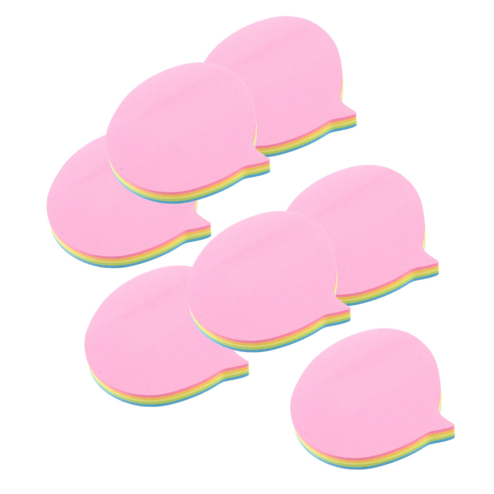 HOMSFOU 4 Pièces Notes Adhésifs Colorés Lot Mémos Pratiques avec Forte pour Maison