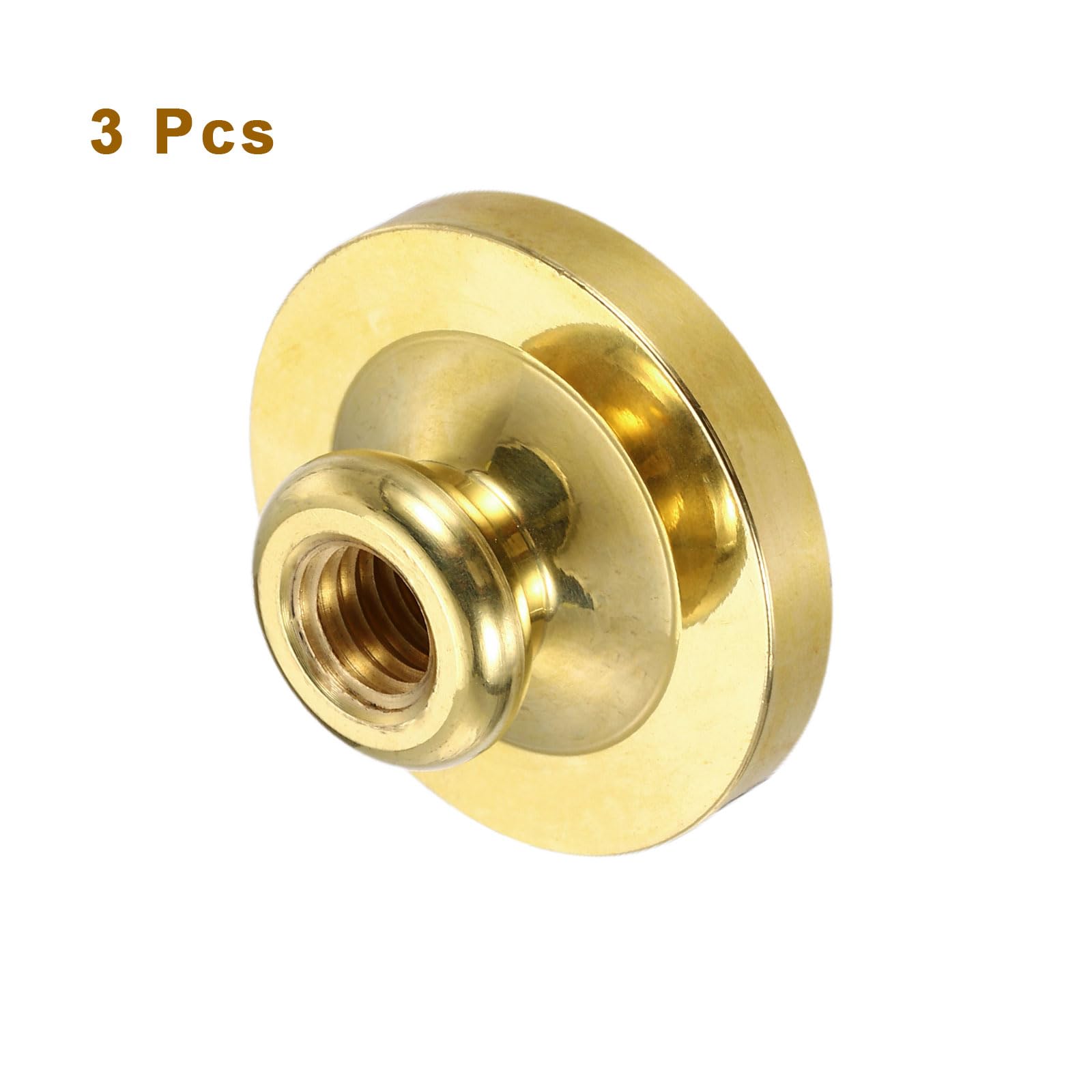 PATIKIL 30mm Blank Wax Seal Stamp, 3 Pack Round Sealing Wax Stamp Vintage Retro Brass Head for Envelope Invitation Cards - Image 3