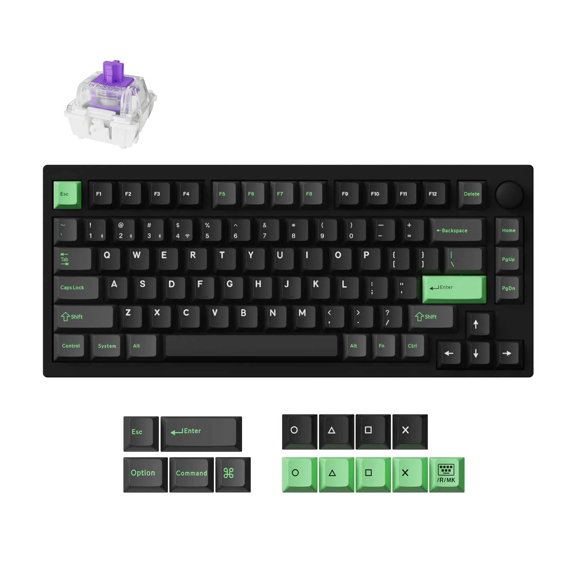 Amazon.com: LEMOKEY P1 HE 75% Wireless Custom Mechanical Gaming 