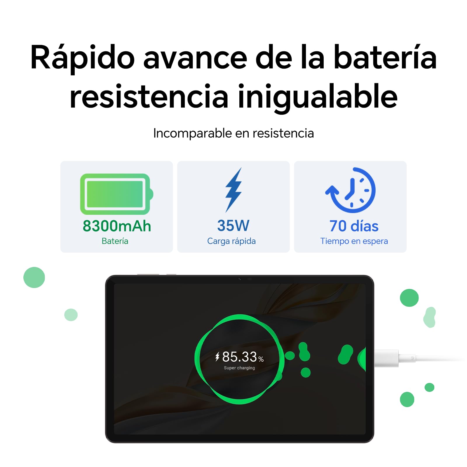 HONOR Pad X9a Tablet 11.5" 2.5K 120Hz Pantalla Cuidado Ocular, 6GB RAM 128GB ROM, Snapdragon 685, Batería 8300mAh, Carga 35W, 4 Altavoces, Cuerpo de Metal, Tablet Android 15, Gris — view 7