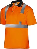 Vista 1 de JORESTECH Polo de seguridad reflectante de alta visibilidad de manga corta compatible con ANSI/ISEA