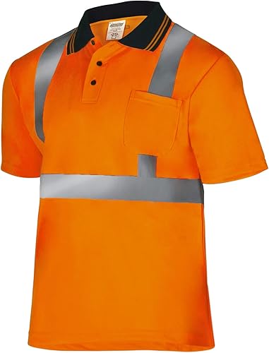 JORESTECH Polo de seguridad reflectante de alta visibilidad de manga corta compatible con ANSIISEA disponible en Yaxa Peru