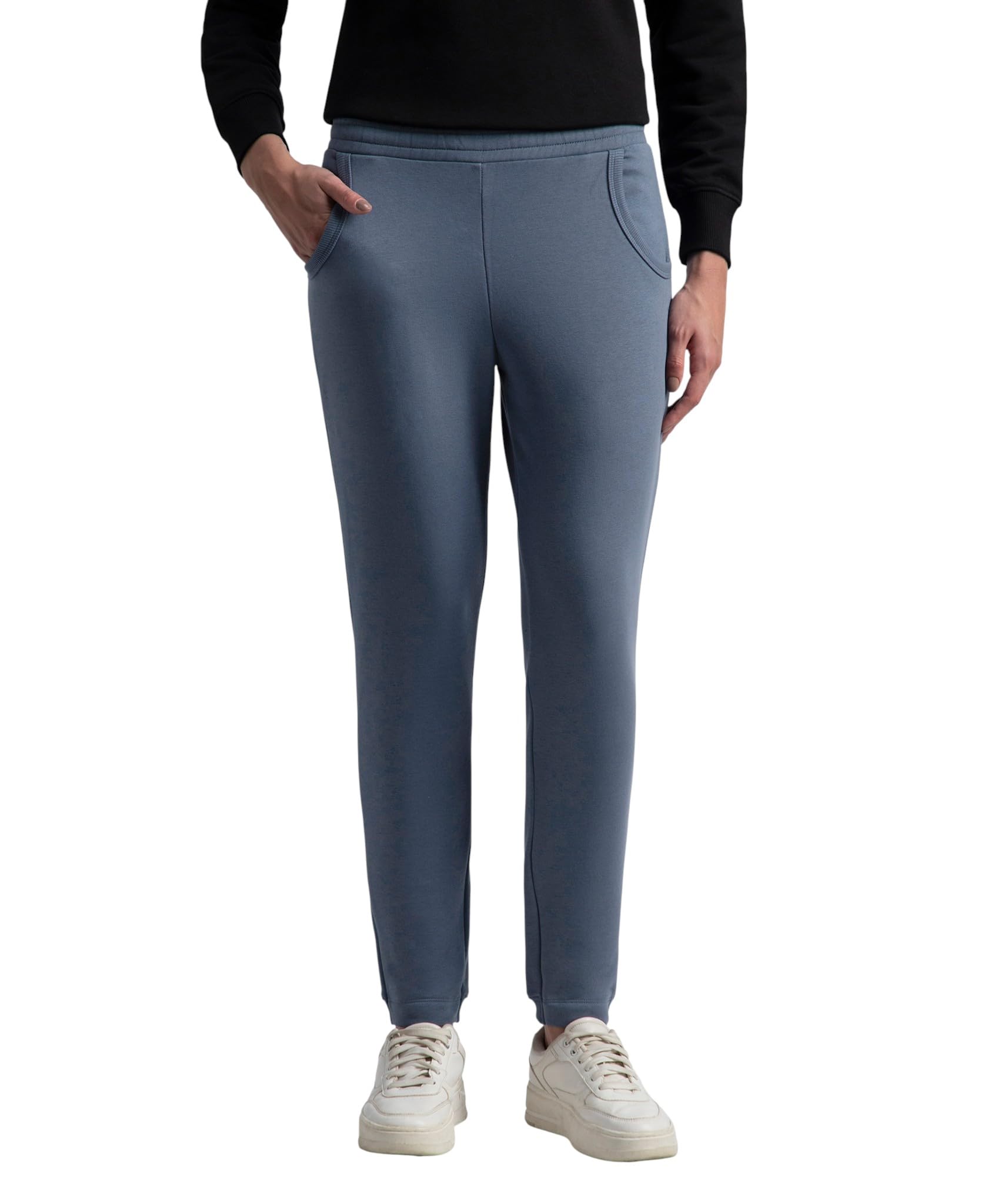 jockey U119 Women's Super Combed Cotton Rich Fleece Fabric Regular Fit Joggers with StayWarm Technology-picture-29